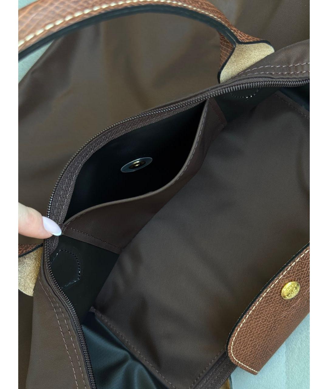 LONGCHAMP Коричневая сумка тоут, фото 8