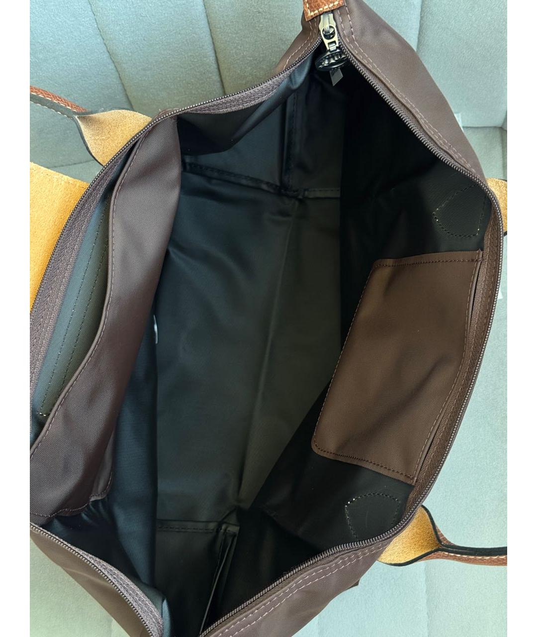 LONGCHAMP Коричневая сумка тоут, фото 4