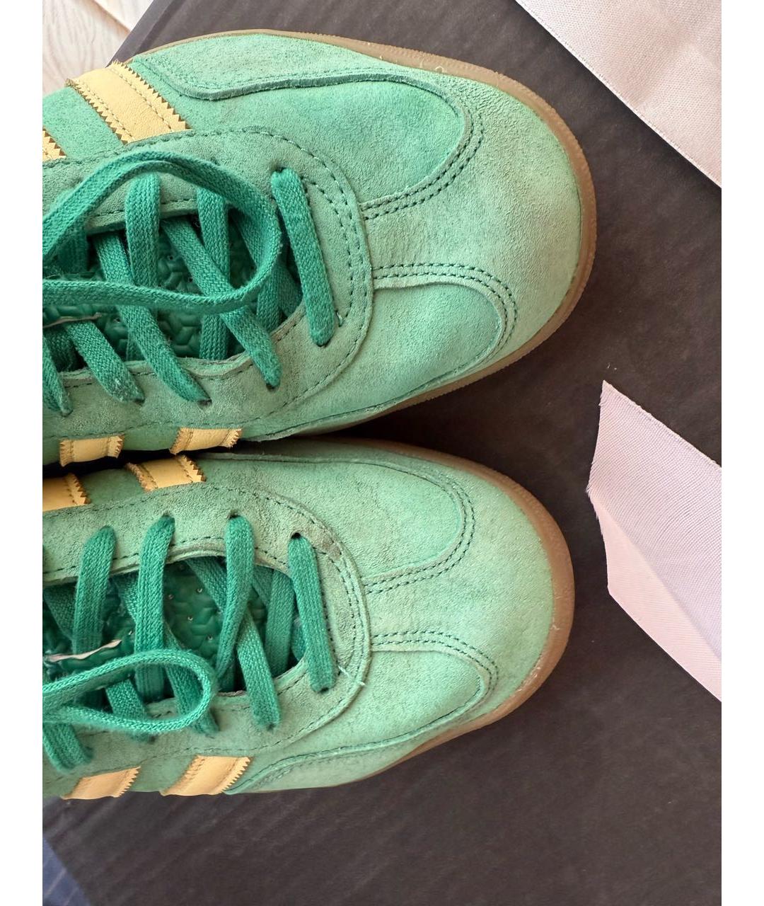 ADIDAS Зеленые замшевые кеды, фото 7