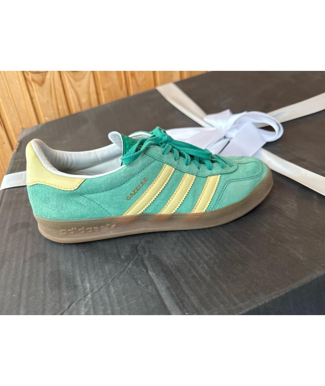 ADIDAS Зеленые замшевые кеды, фото 8