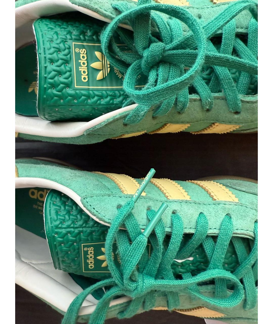 ADIDAS Зеленые замшевые кеды, фото 6