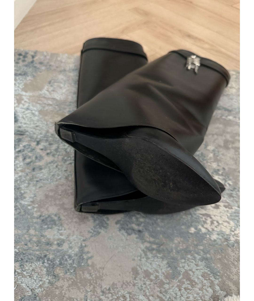 GIVENCHY Черные кожаные сапоги, фото 7