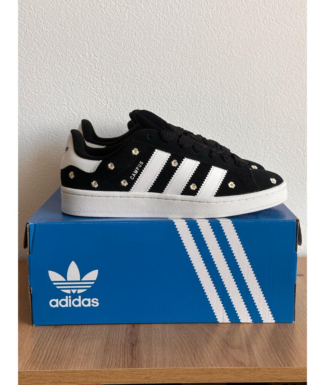 ADIDAS Черные замшевые кеды, фото 6