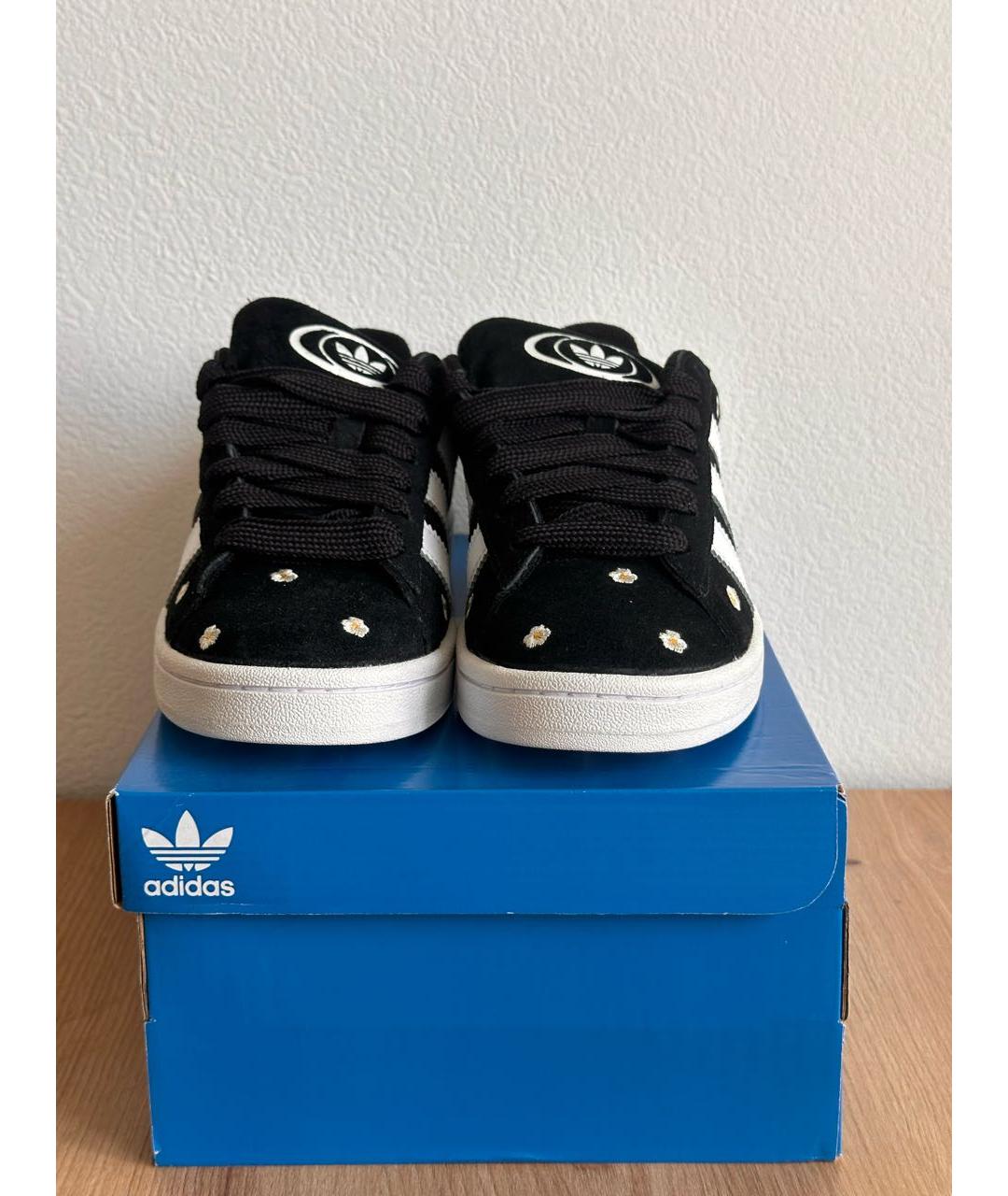 ADIDAS Черные замшевые кеды, фото 2