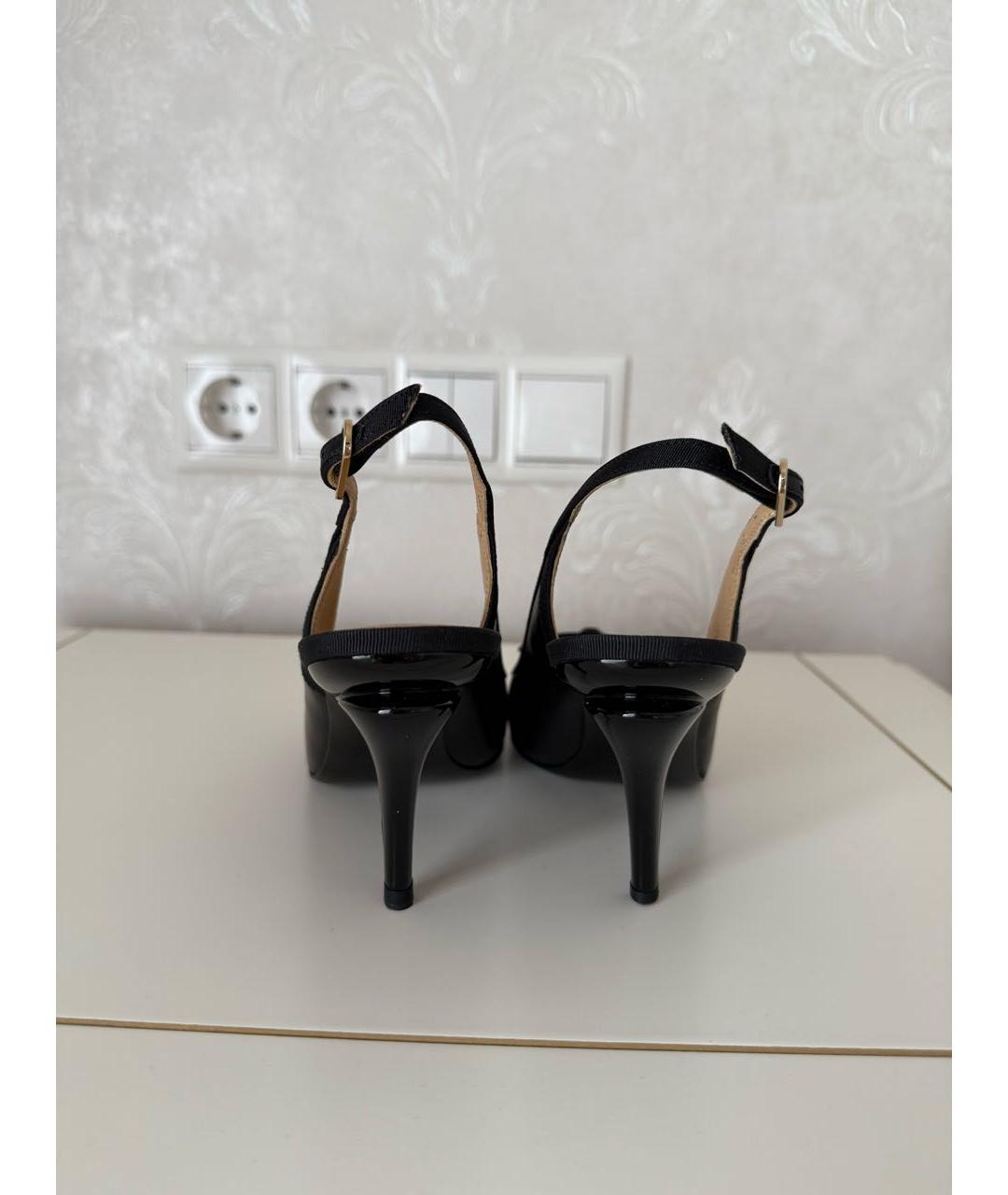 CHANEL Черные кожаные туфли, фото 4