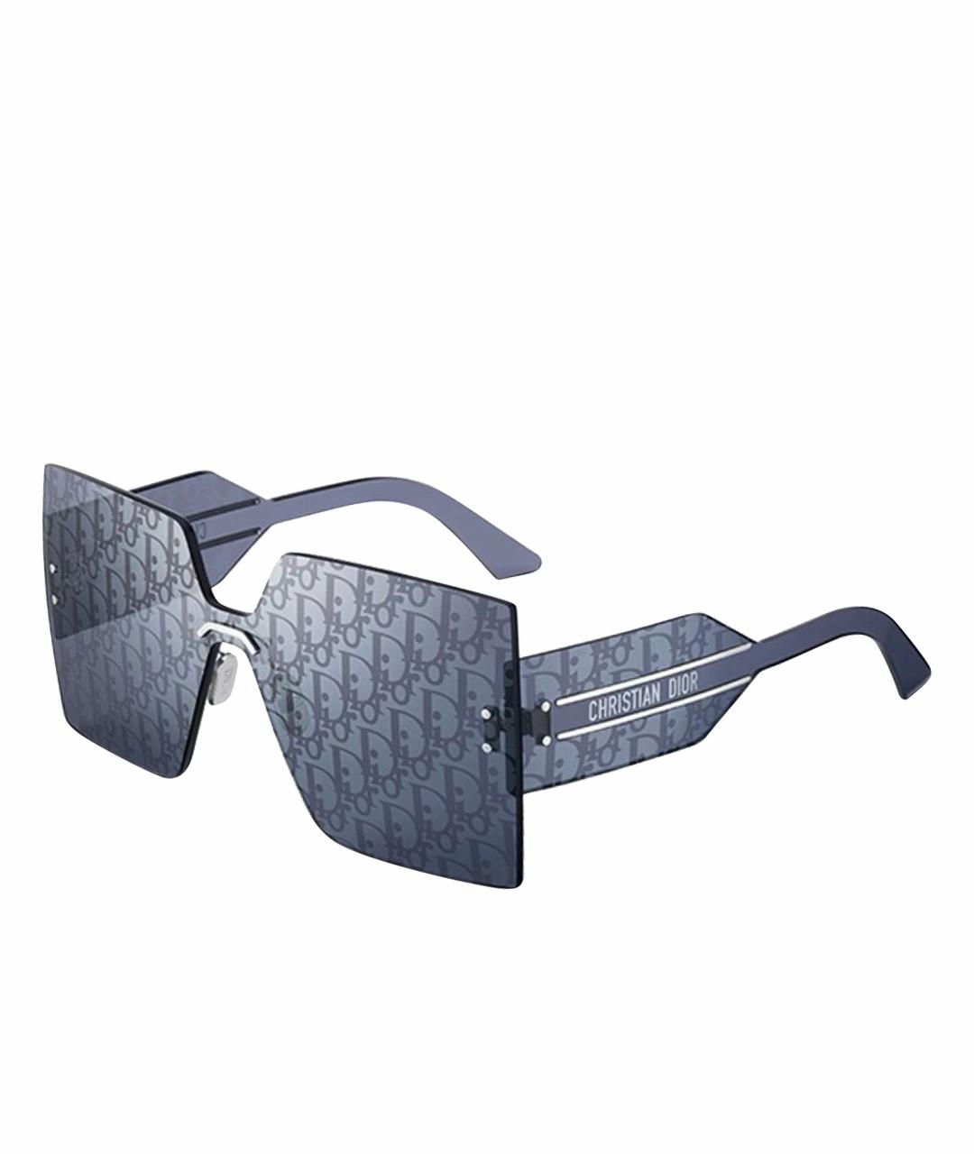 CHRISTIAN DIOR Темно-синие пластиковые солнцезащитные очки, фото 1