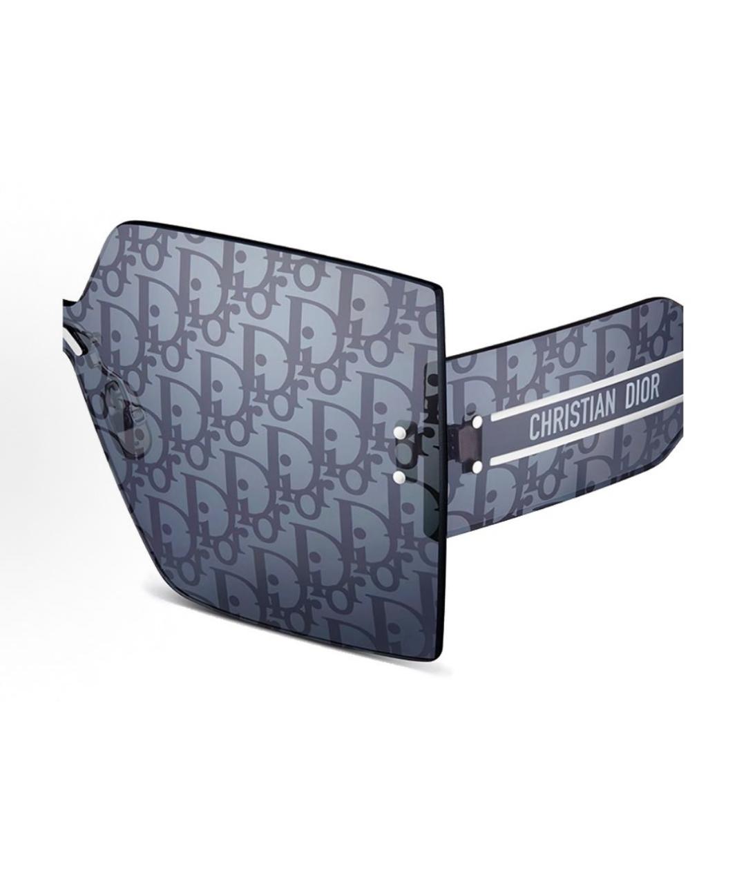 CHRISTIAN DIOR Темно-синие пластиковые солнцезащитные очки, фото 3