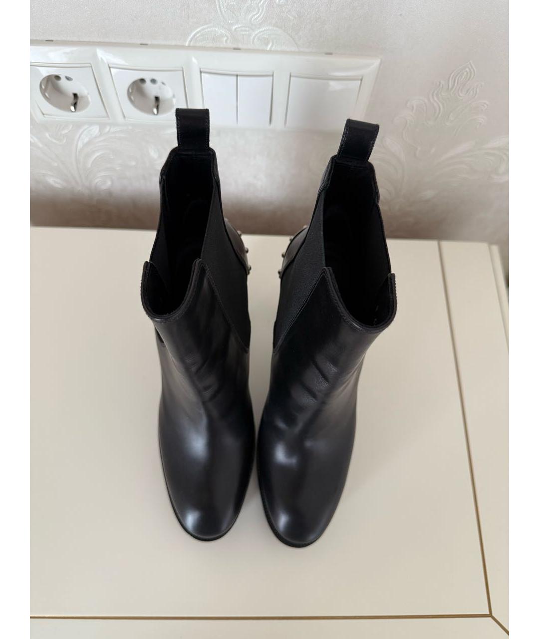 ALEXANDER MCQUEEN Черные кожаные ботинки, фото 3