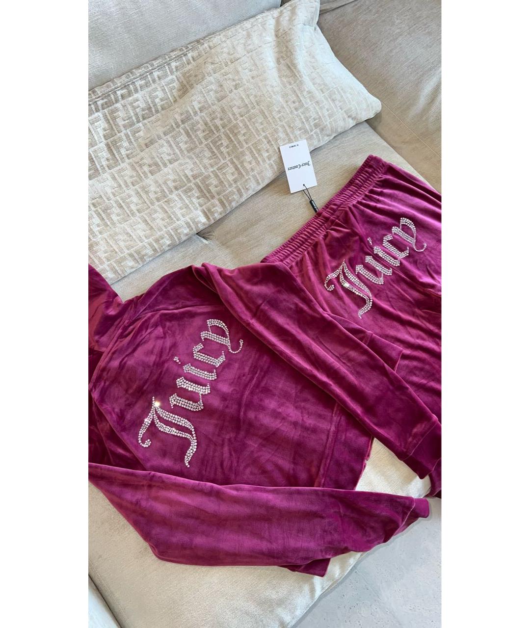 JUICY COUTURE Фиолетовый полиэстеровый спортивные костюмы, фото 2