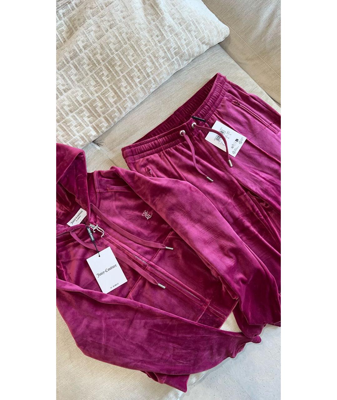 JUICY COUTURE Фиолетовый полиэстеровый спортивные костюмы, фото 4