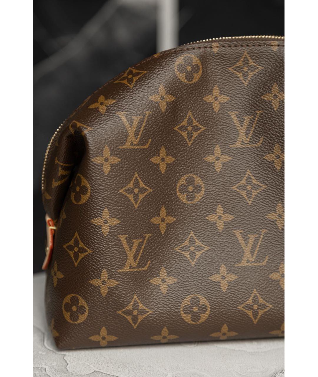 LOUIS VUITTON Коричневая косметичка, фото 2