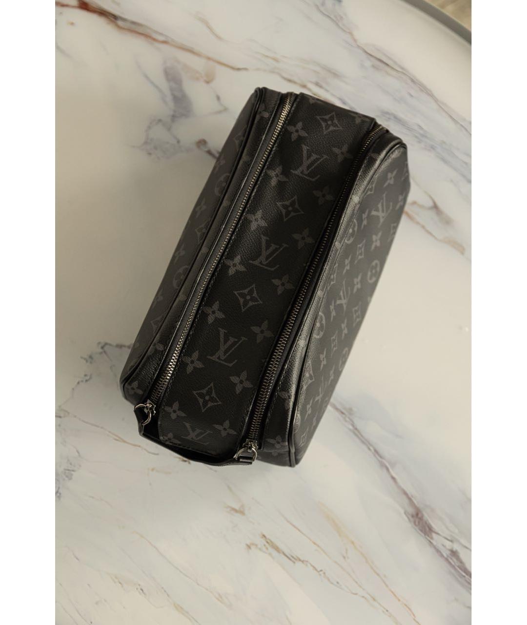 LOUIS VUITTON Черная барсетка, фото 4