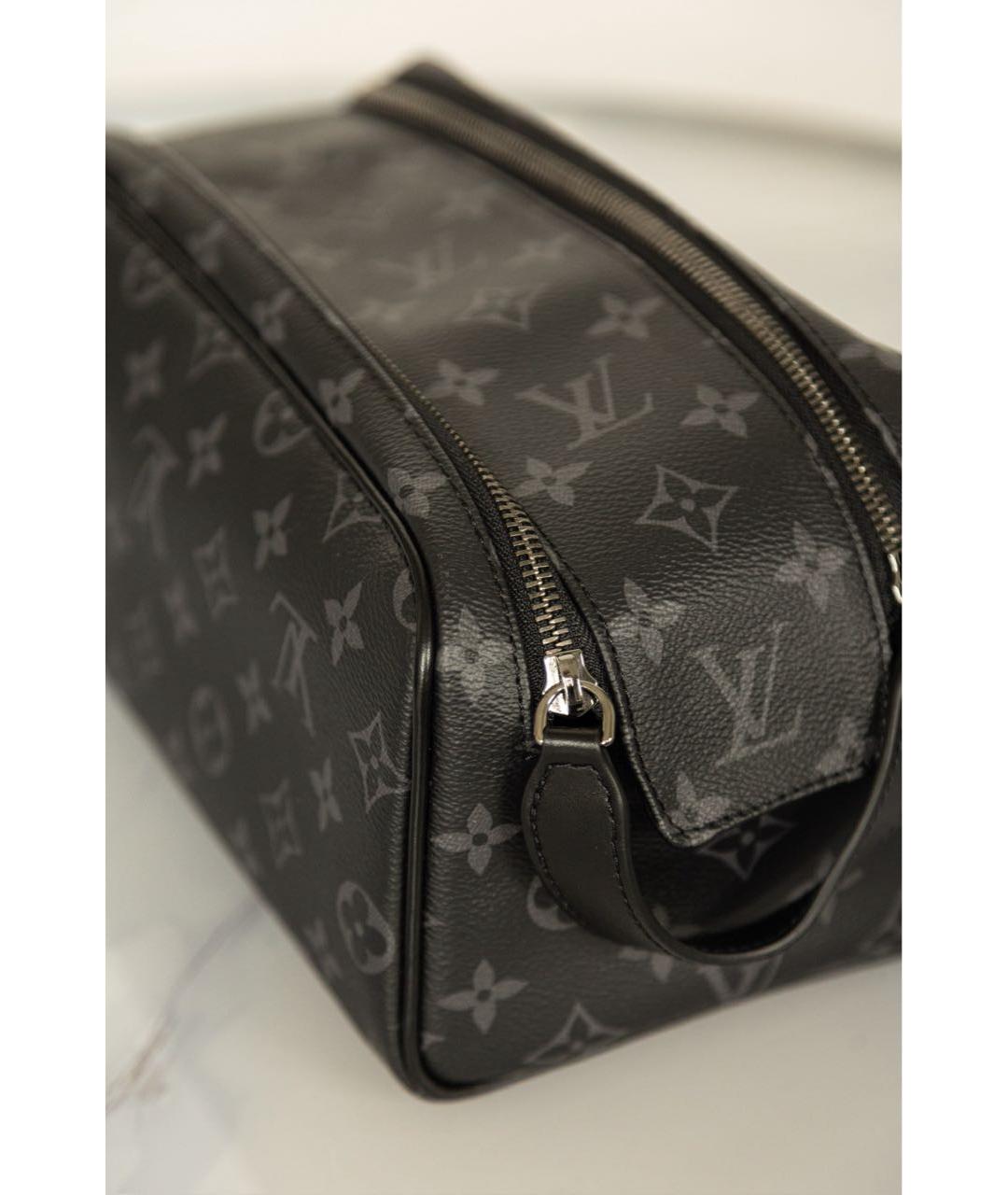 LOUIS VUITTON Черная барсетка, фото 3