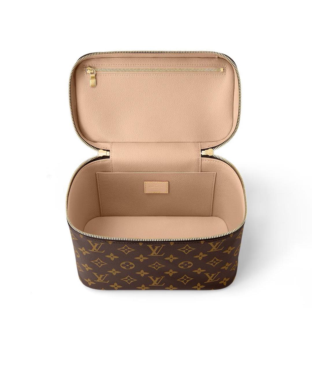 LOUIS VUITTON Коричневая косметичка, фото 4