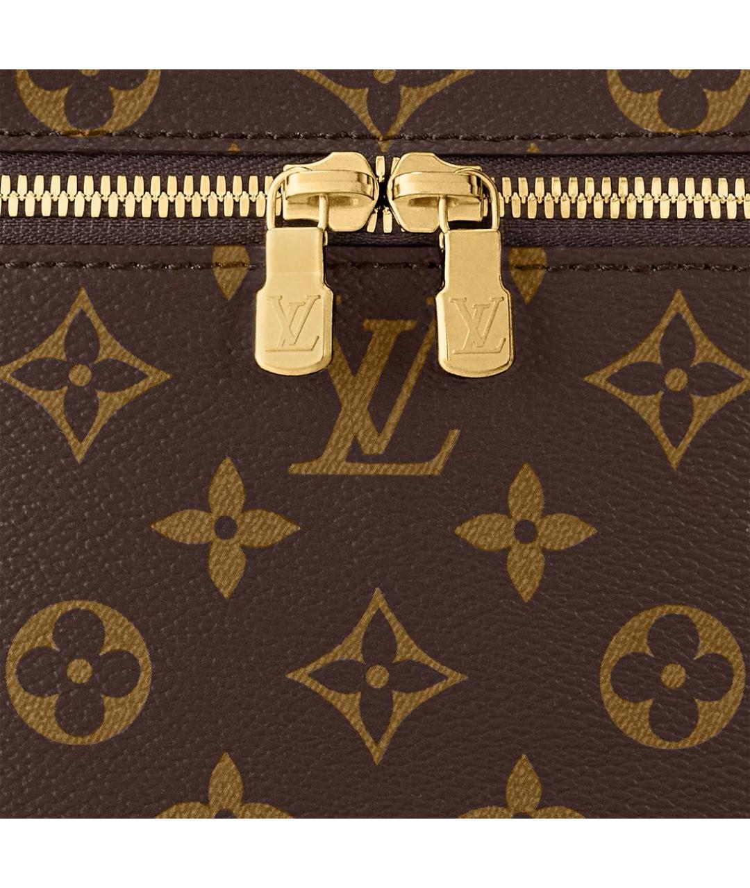 LOUIS VUITTON Коричневая косметичка, фото 6