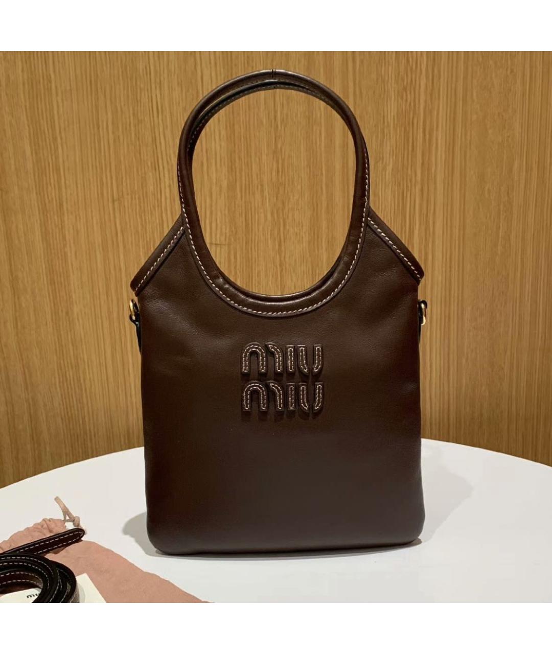 MIU MIU Кожаная сумка тоут, фото 2