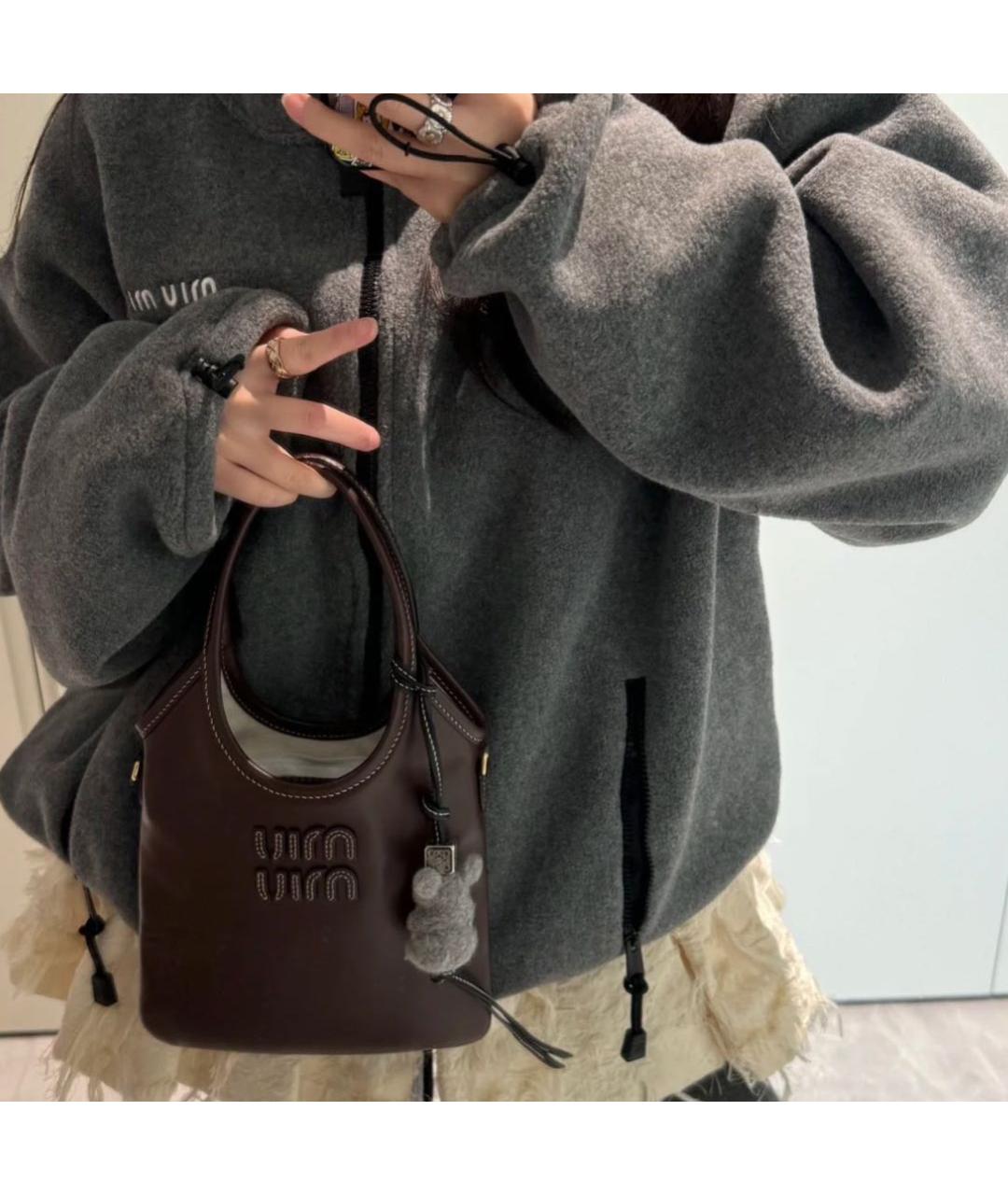 MIU MIU Кожаная сумка тоут, фото 3