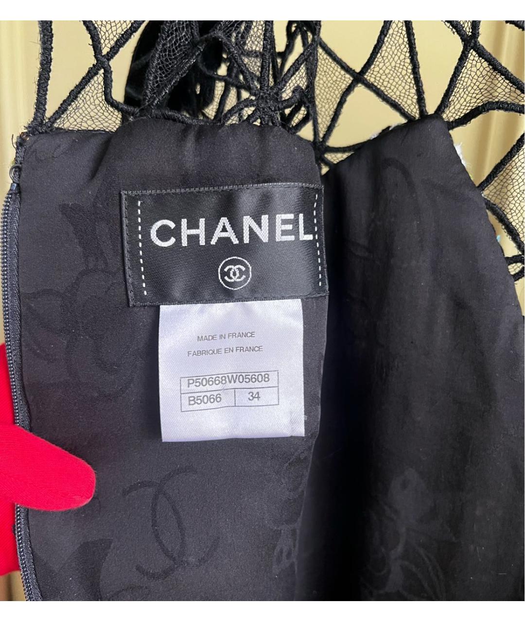 CHANEL Зеленые твидовое вечернее платье, фото 7