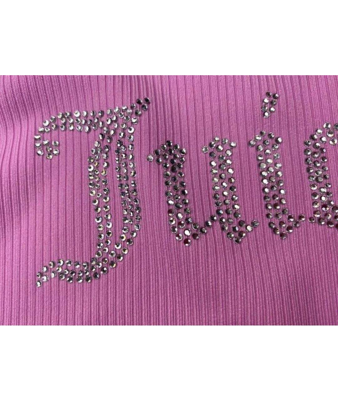 JUICY COUTURE Розовый полиэстеровый сарафан, фото 7
