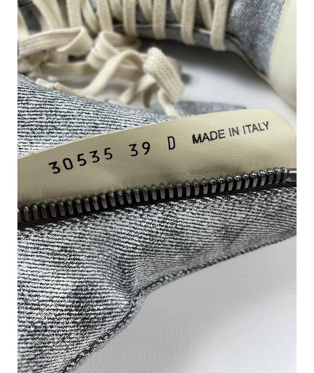 RICK OWENS DRKSHDW Голубые высокие кроссовки / кеды, фото 6