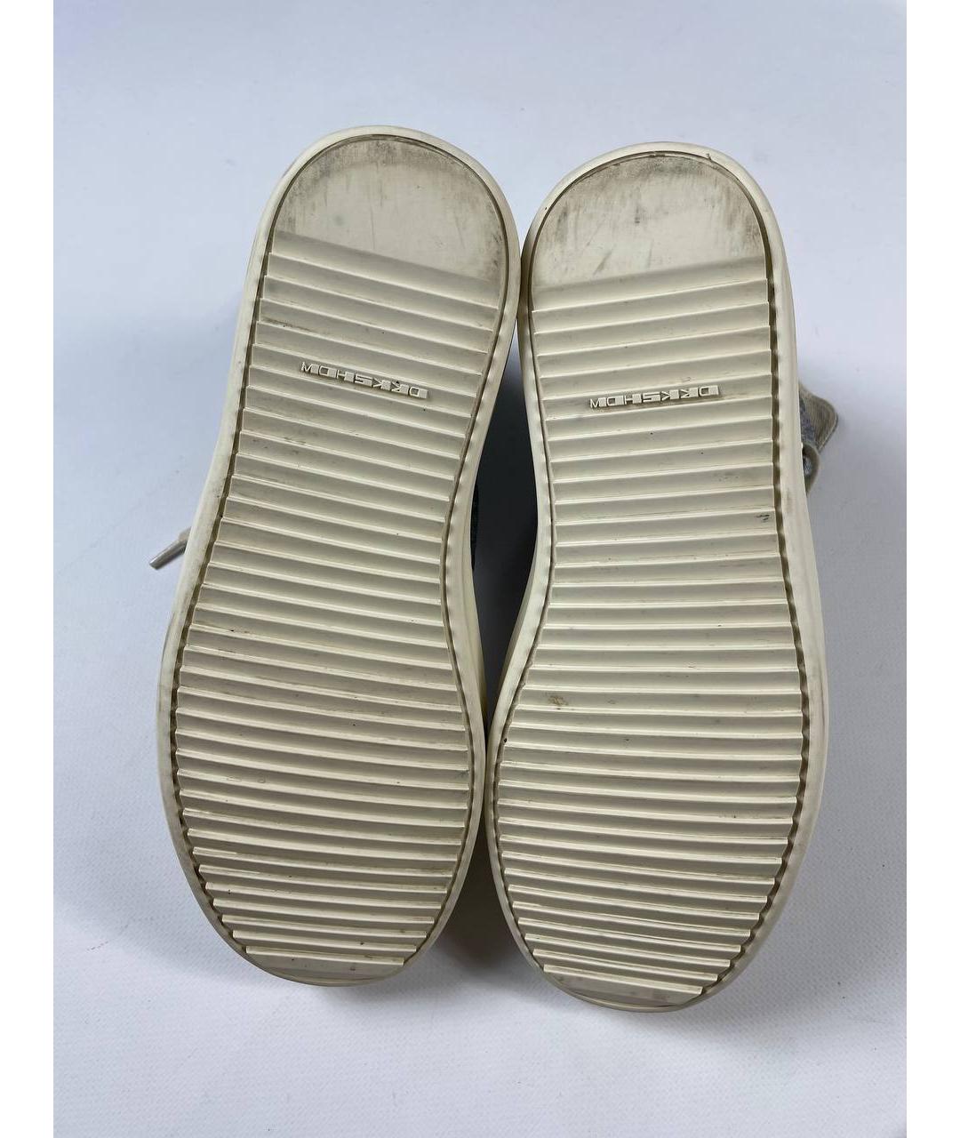RICK OWENS DRKSHDW Голубые высокие кроссовки / кеды, фото 5