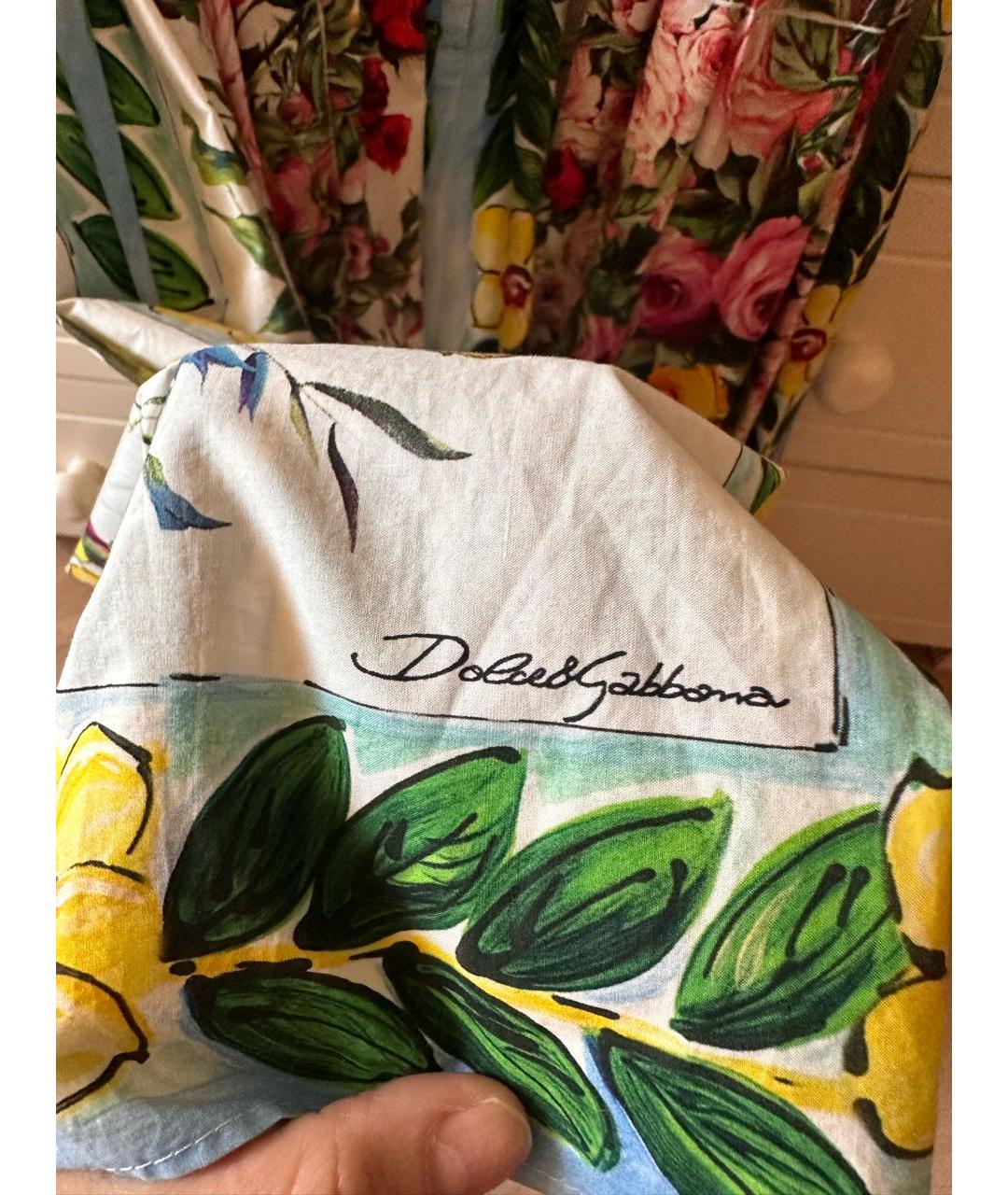 DOLCE&GABBANA Мульти хлопковый сарафан, фото 6