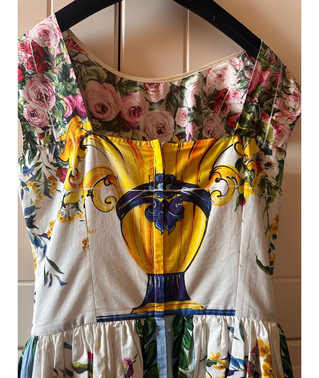 DOLCE&GABBANA Мульти хлопковый сарафан, фото 5