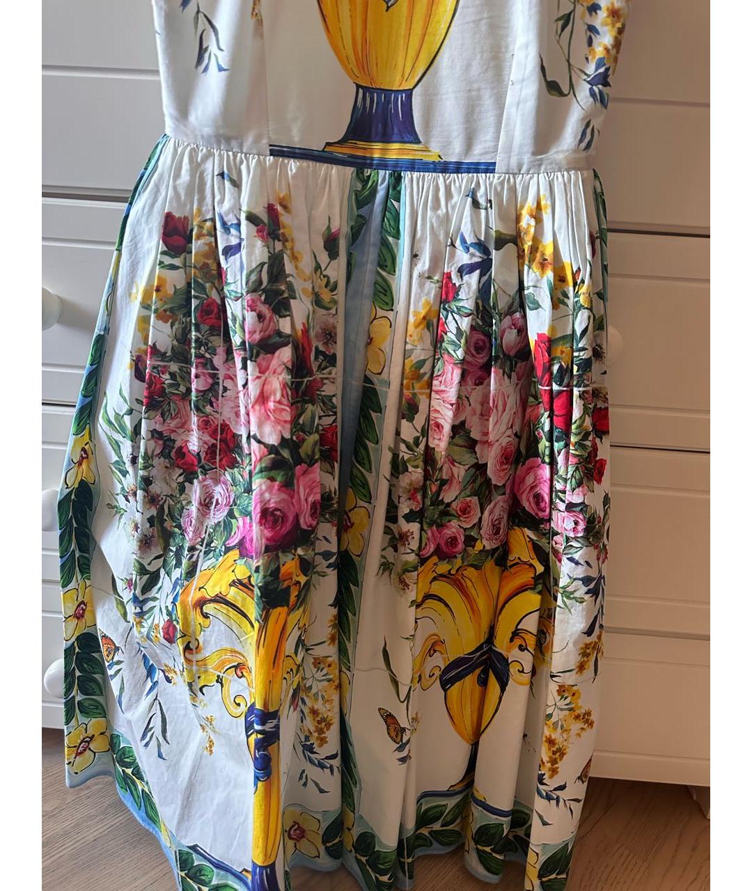 DOLCE&GABBANA Мульти хлопковый сарафан, фото 3