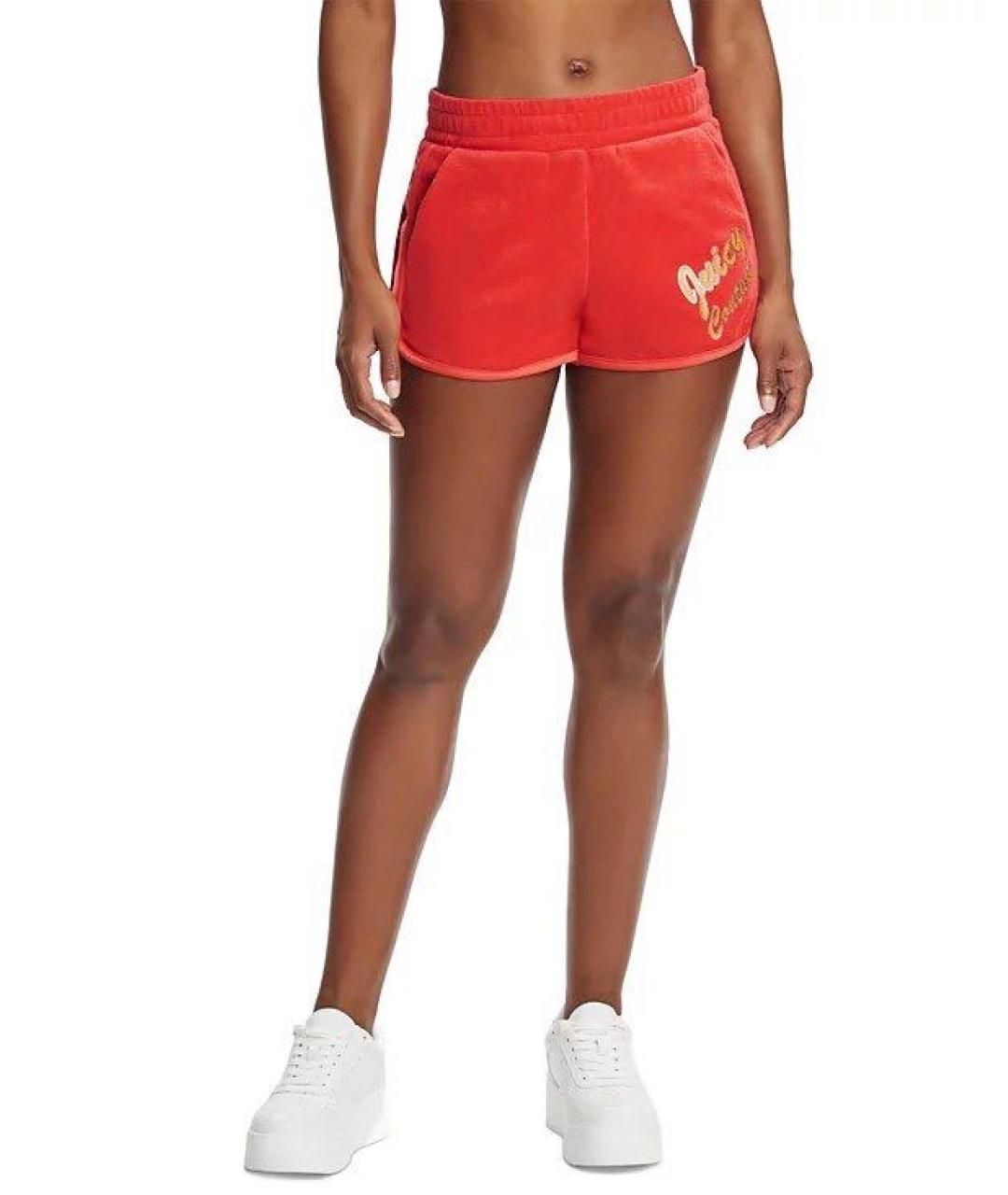 JUICY COUTURE Оранжевое полиэстеровые спортивные брюки и шорты, фото 7