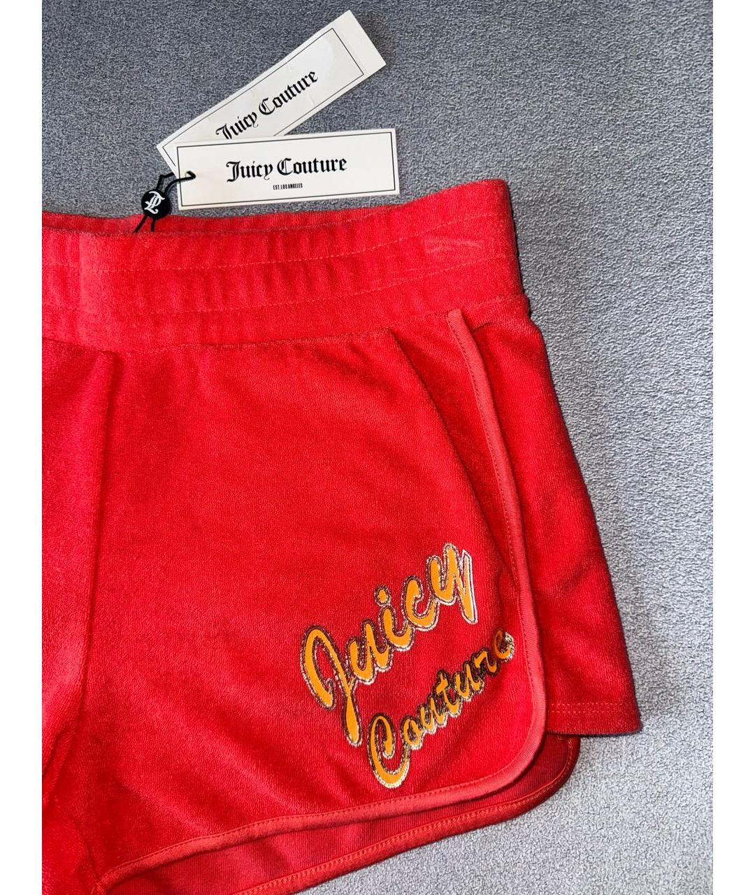 JUICY COUTURE Оранжевое полиэстеровые спортивные брюки и шорты, фото 2