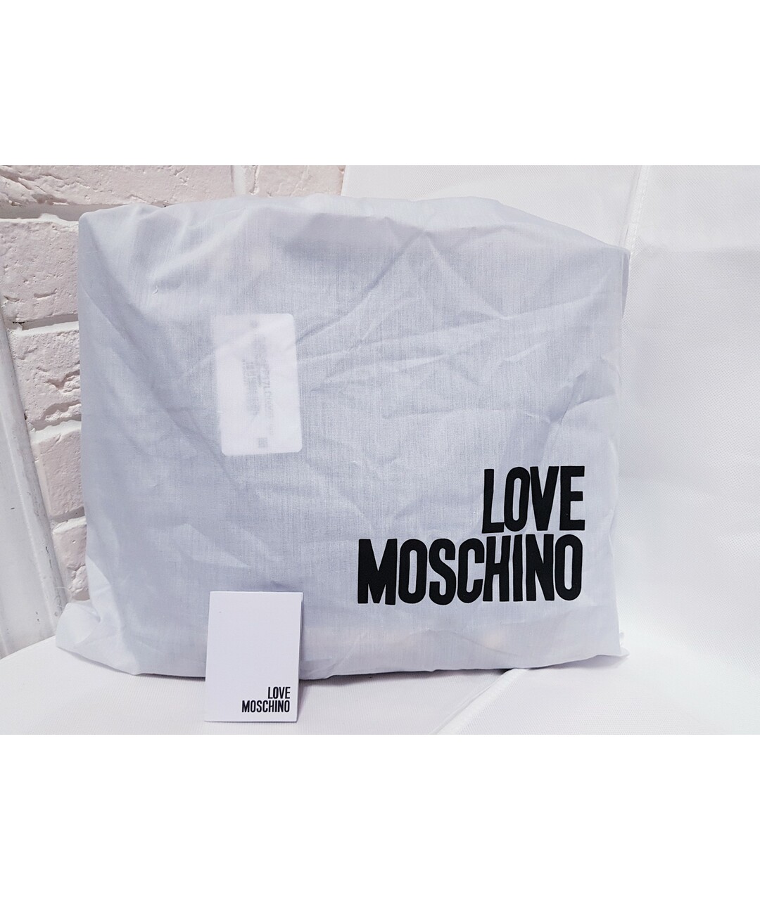 LOVE MOSCHINO Черная сумка тоут из искусственной кожи, фото 9