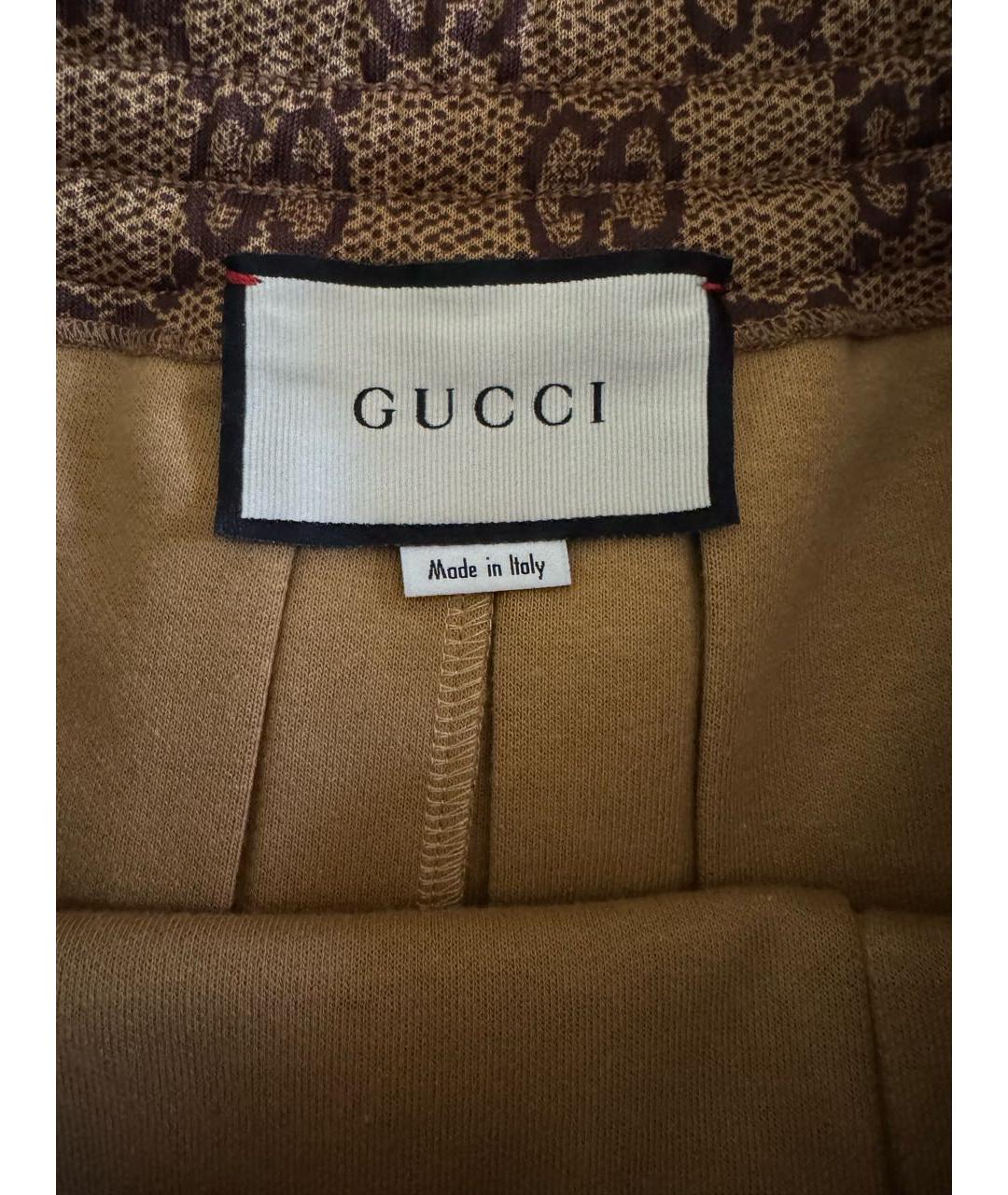 GUCCI Коричневая хлопковая юбка миди, фото 8