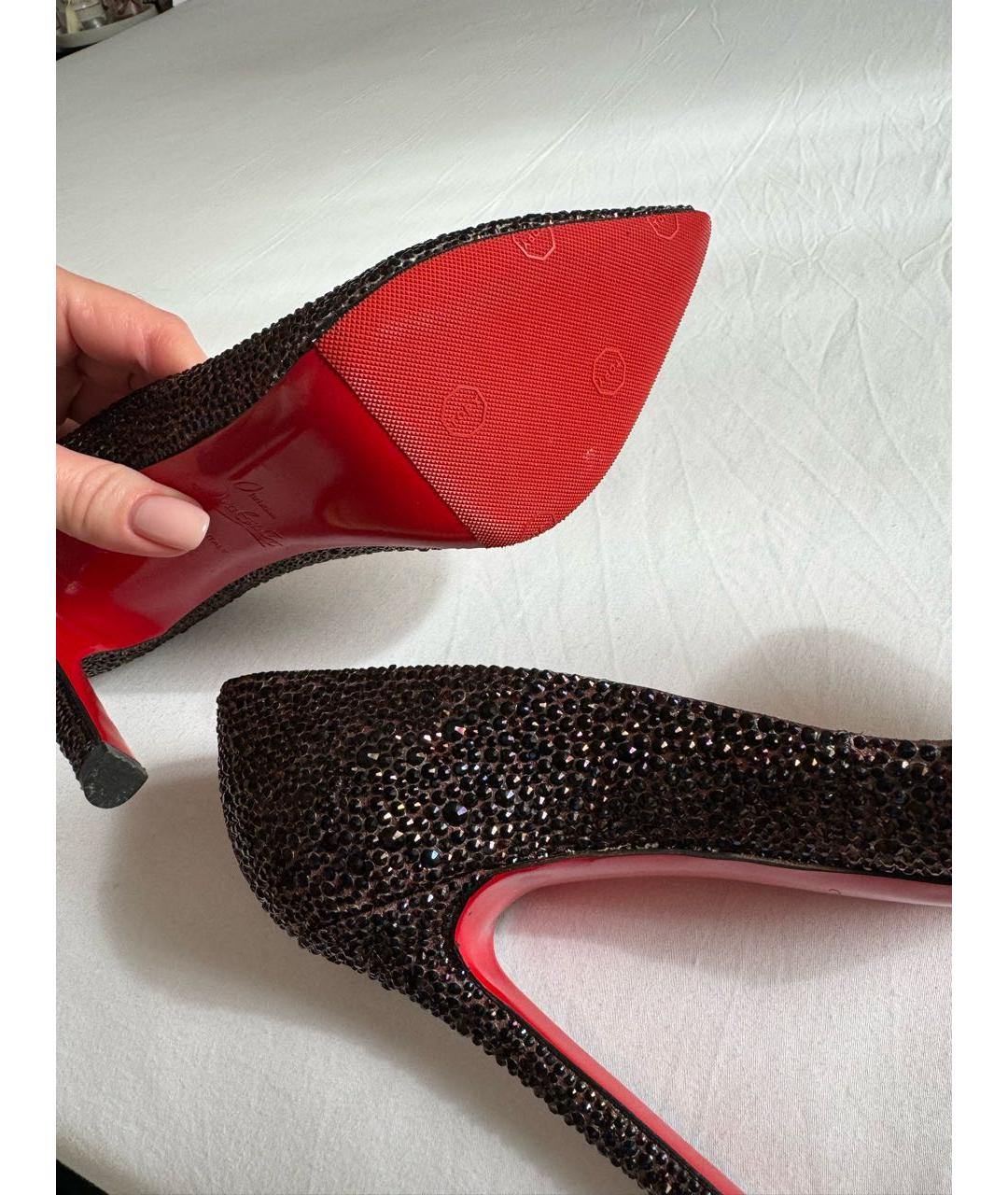 CHRISTIAN LOUBOUTIN Черные туфли, фото 4