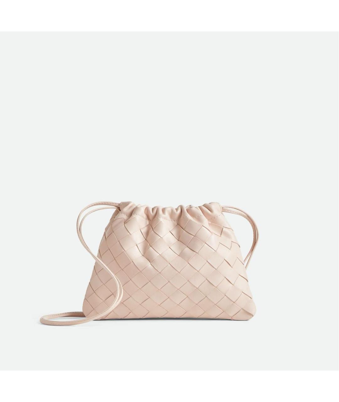 BOTTEGA VENETA Бежевая кожаная сумка через плечо, фото 3