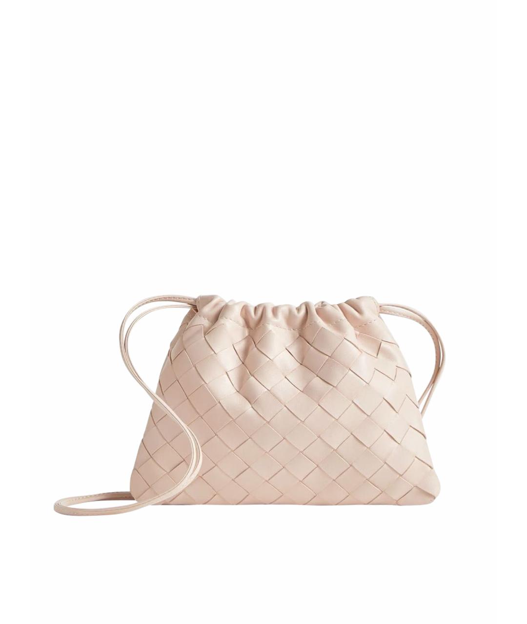 BOTTEGA VENETA Бежевая кожаная сумка через плечо, фото 1