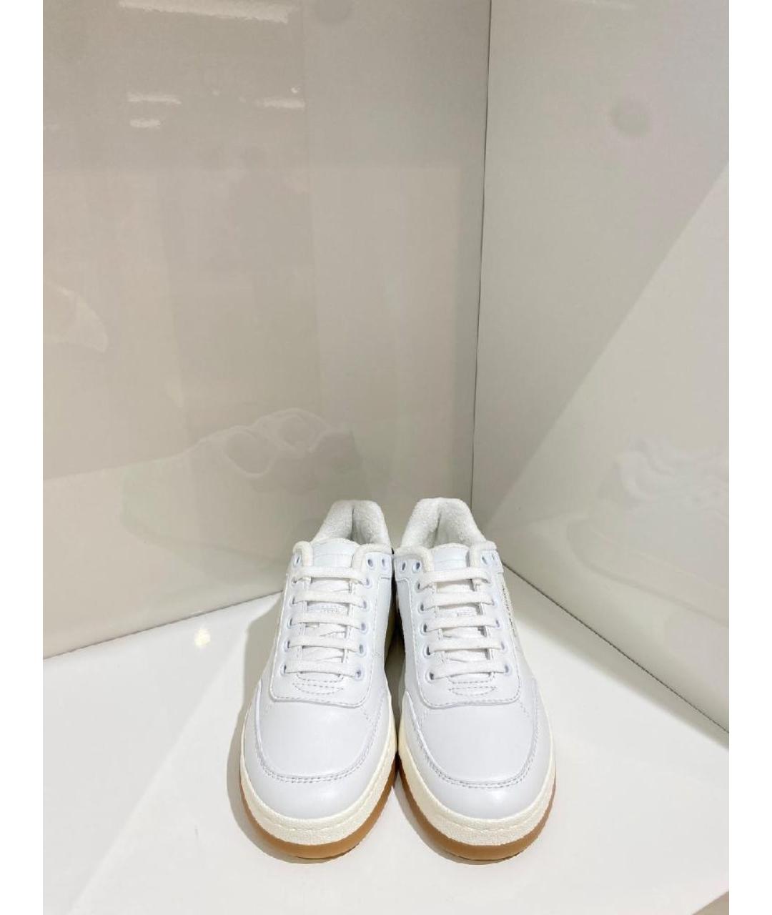 SAINT LAURENT Белые кожаные кеды, фото 3