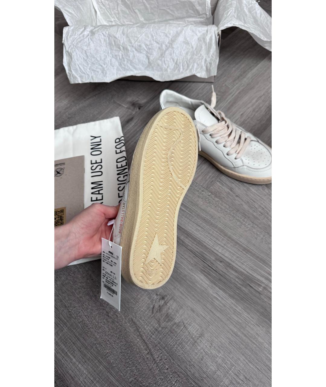 GOLDEN GOOSE DELUXE BRAND Белые кожаные кеды, фото 5