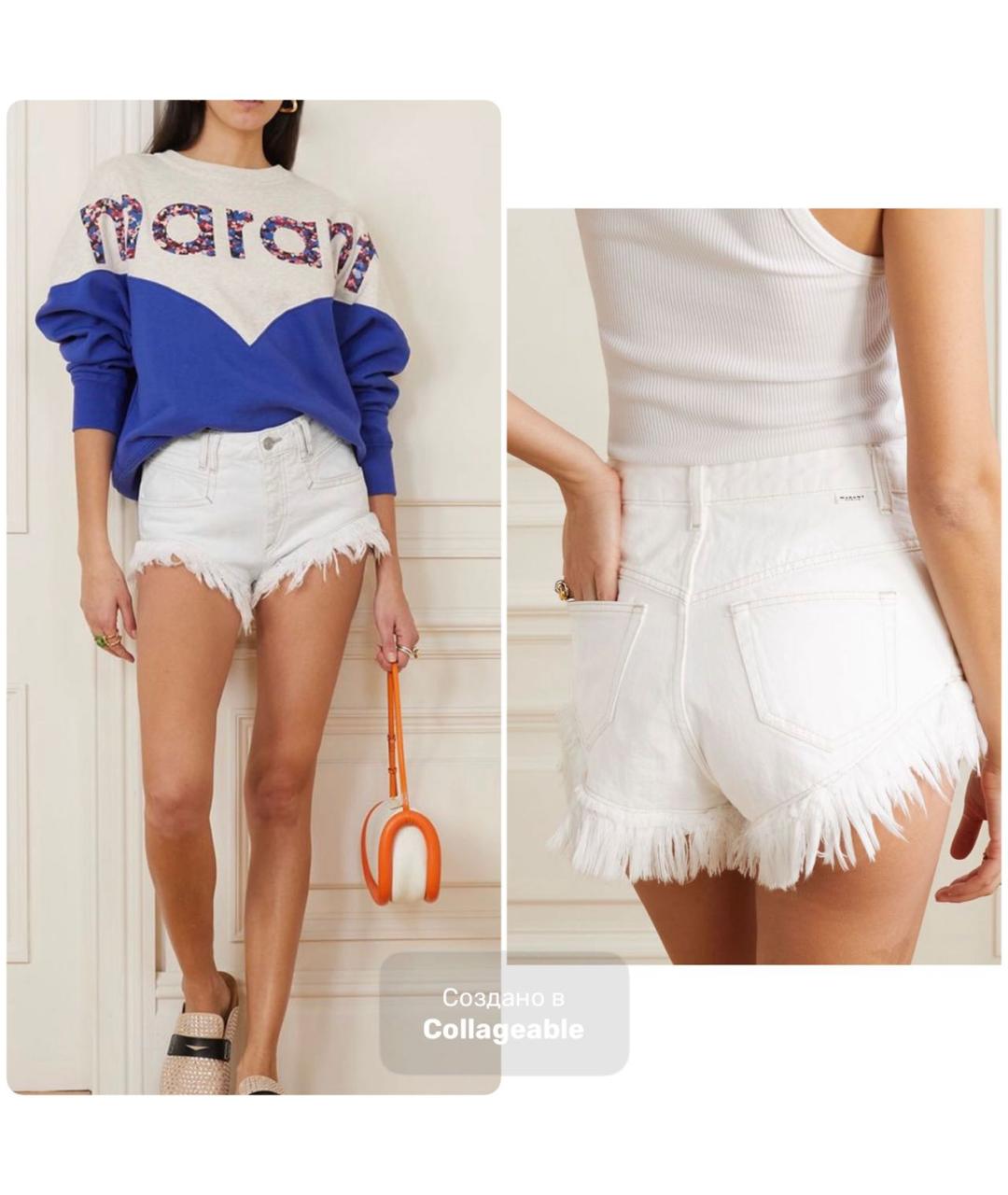 ISABEL MARANT Белые деним шорты, фото 5