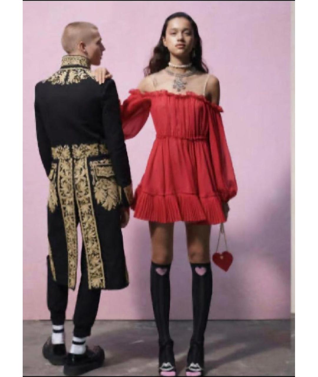GIAMBATTISTA VALLI Красное коктейльное платье, фото 4