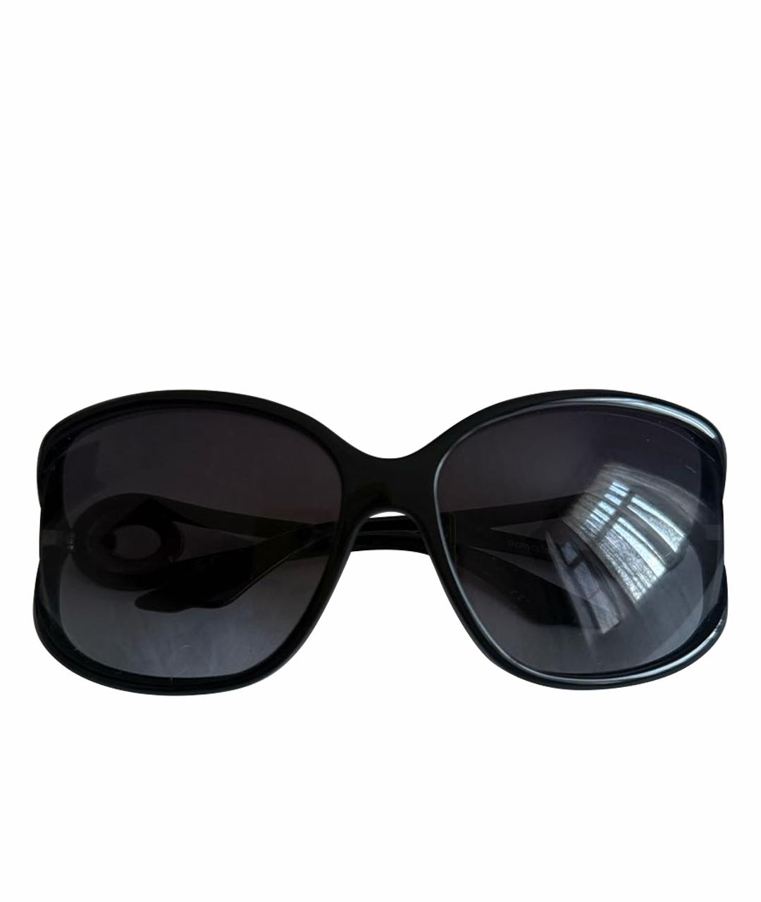 DIOR HOMME Черные пластиковые солнцезащитные очки, фото 1