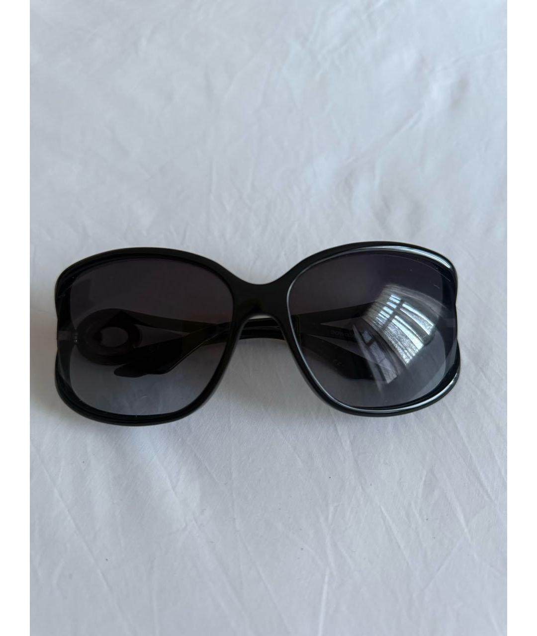 DIOR HOMME Черные пластиковые солнцезащитные очки, фото 2