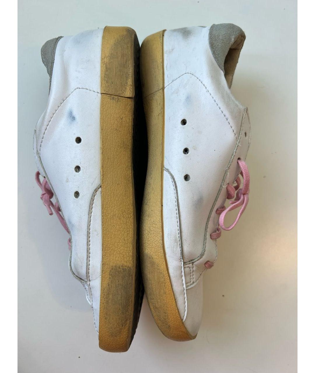 GOLDEN GOOSE DELUXE BRAND Белые кожаные кеды, фото 4