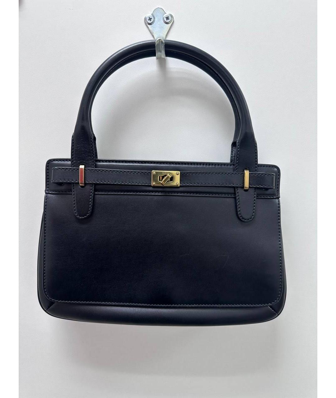 GUCCI Черная кожаная сумка с короткими ручками, фото 6