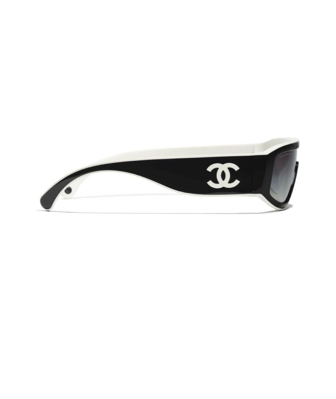 CHANEL Черные пластиковые солнцезащитные очки, фото 2