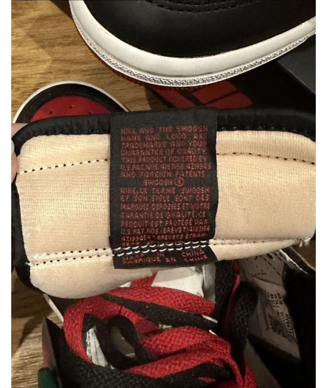 NIKE Черные кожаные кроссовки, фото 8