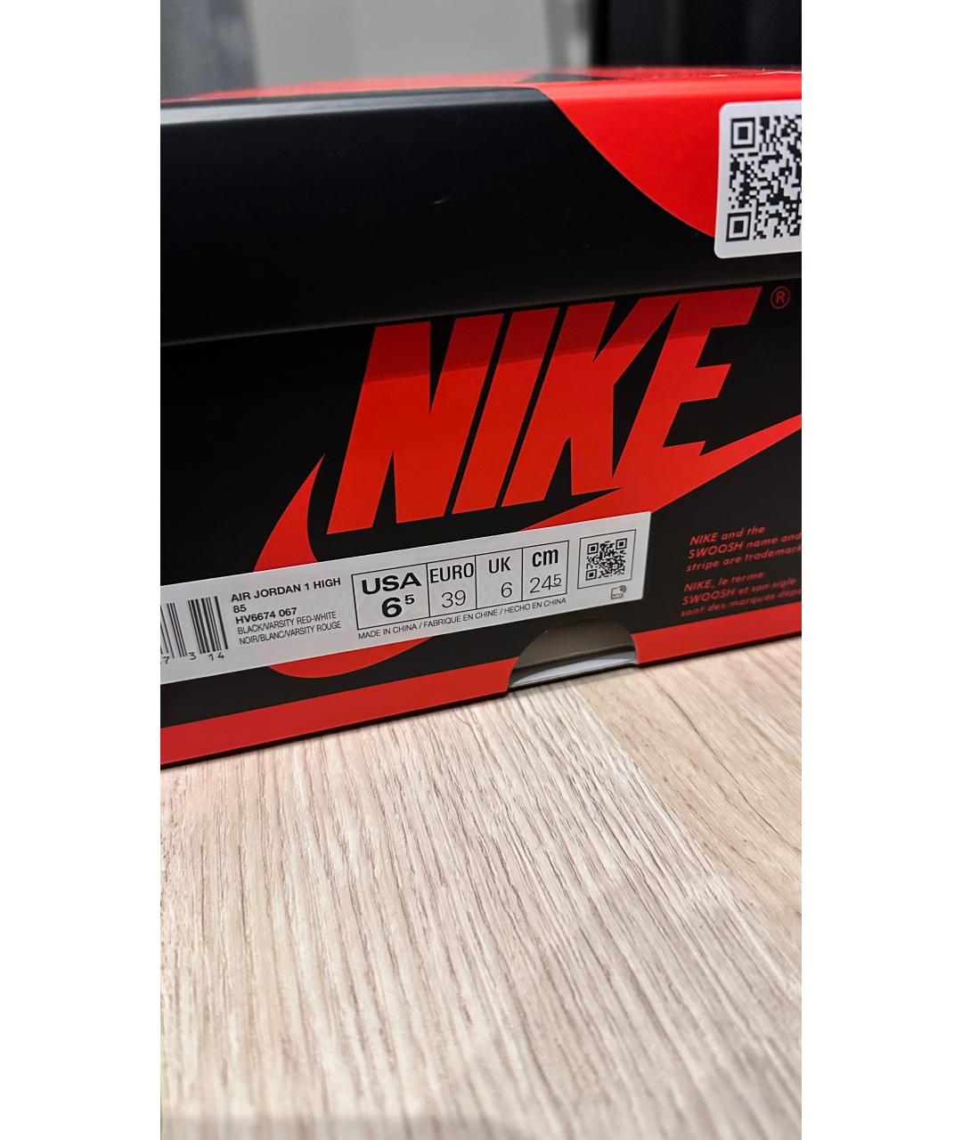 NIKE Черные кожаные кроссовки, фото 2