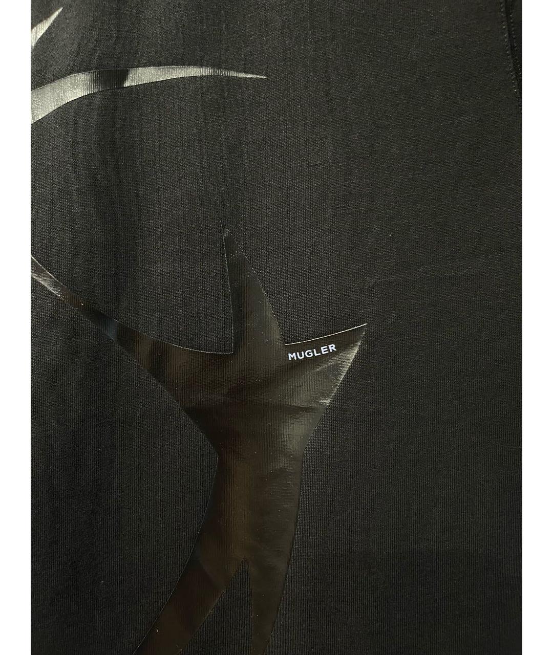 MUGLER Черная футболка, фото 2