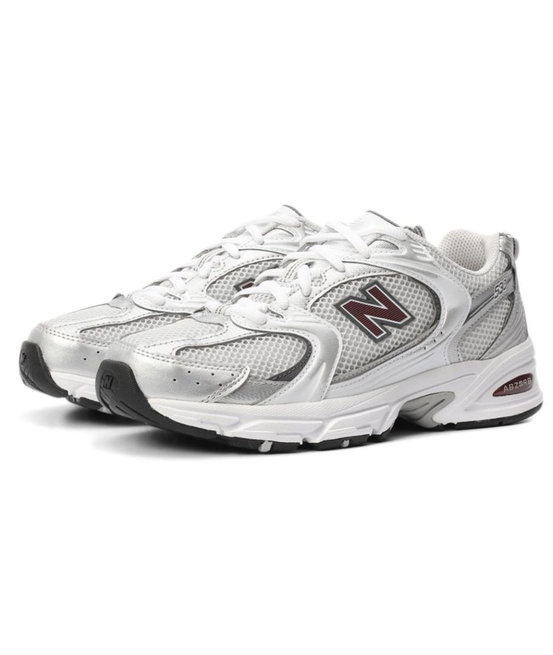 NEW BALANCE Бордовые текстильные кроссовки, фото 3