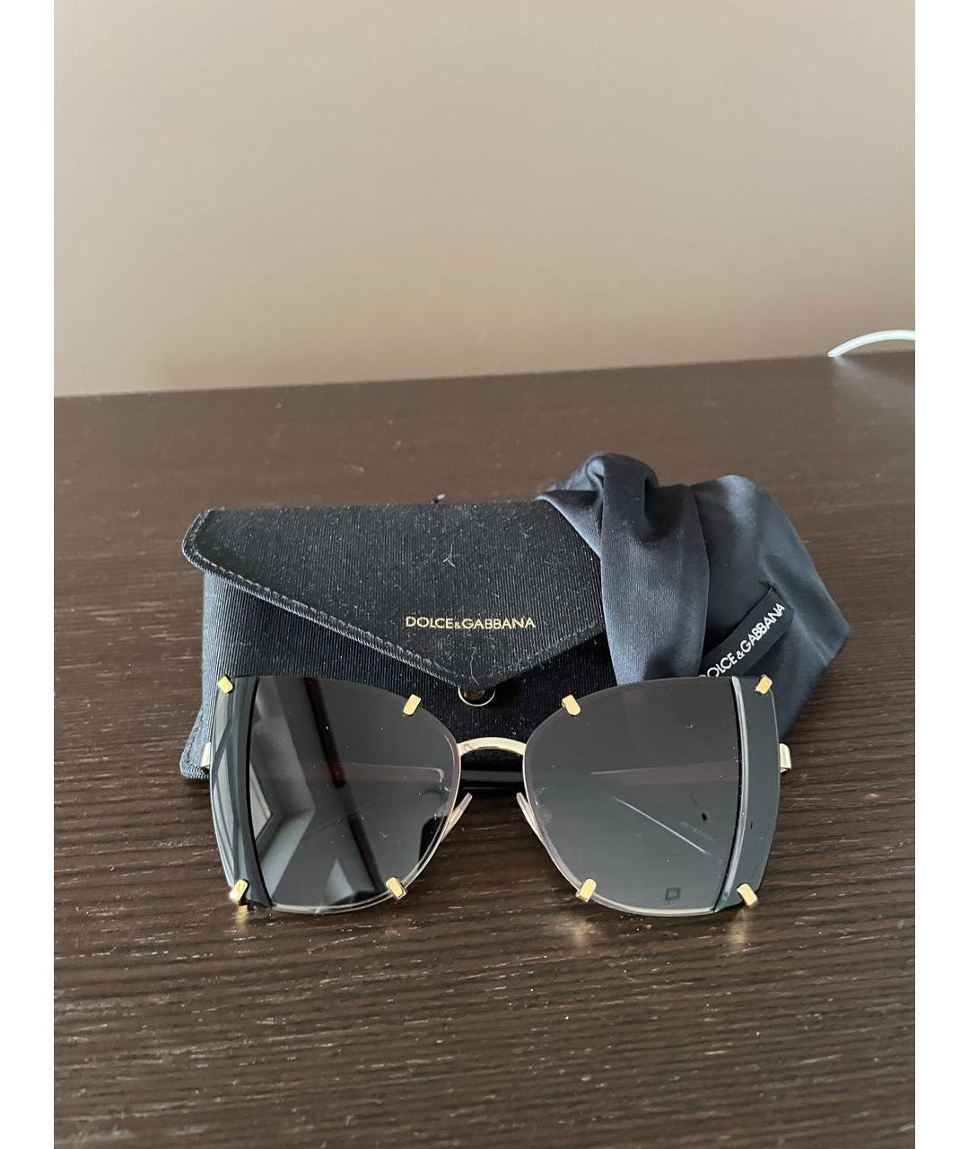 DOLCE&GABBANA Коричневые солнцезащитные очки, фото 4