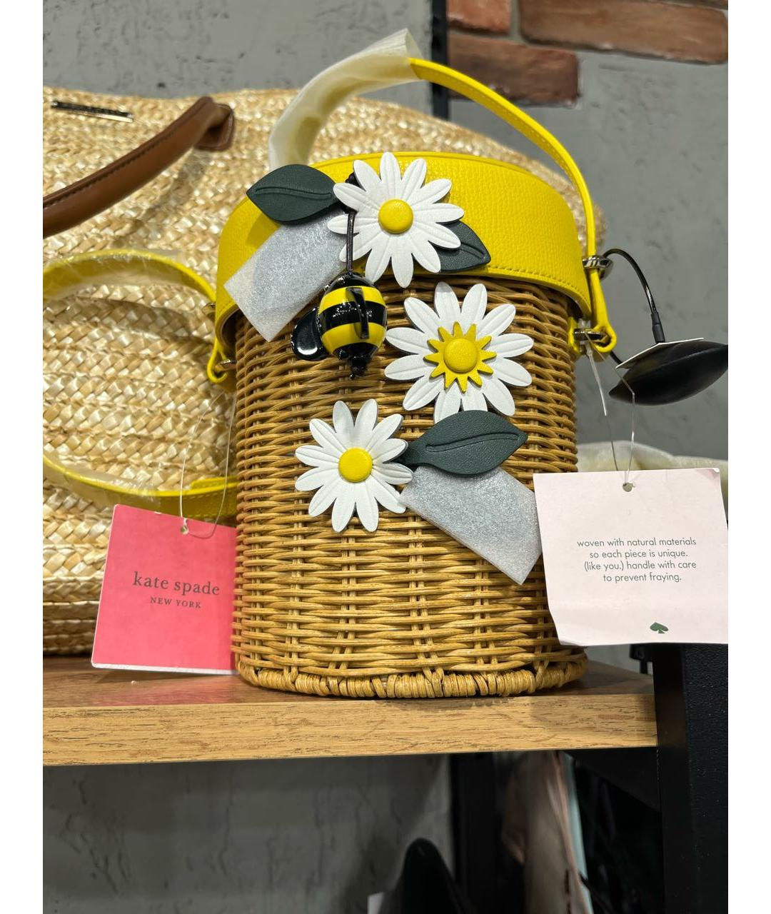 KATE SPADE Желтая сумка через плечо, фото 3